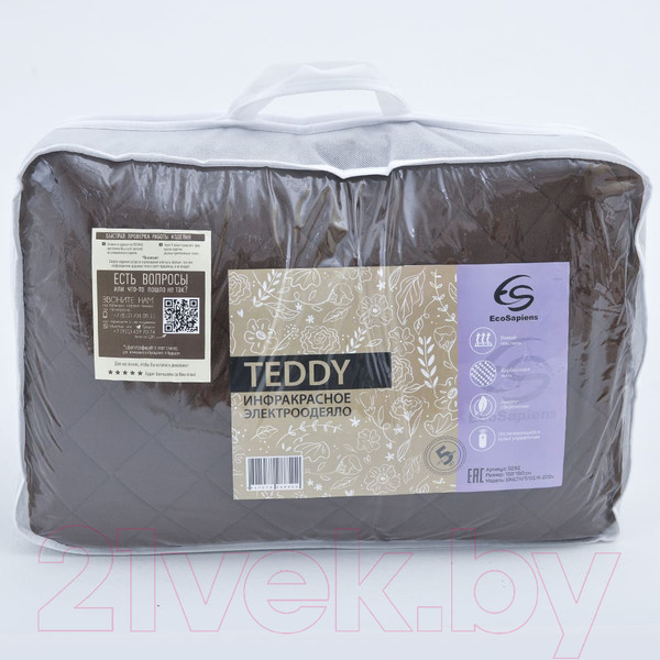 Изображение товара Электроодеяло EcoSapiens Teddy S282