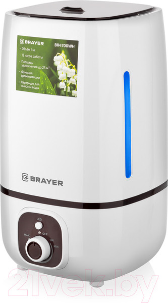 Изображение товара Ультразвуковой увлажнитель воздуха Brayer BR4700WH