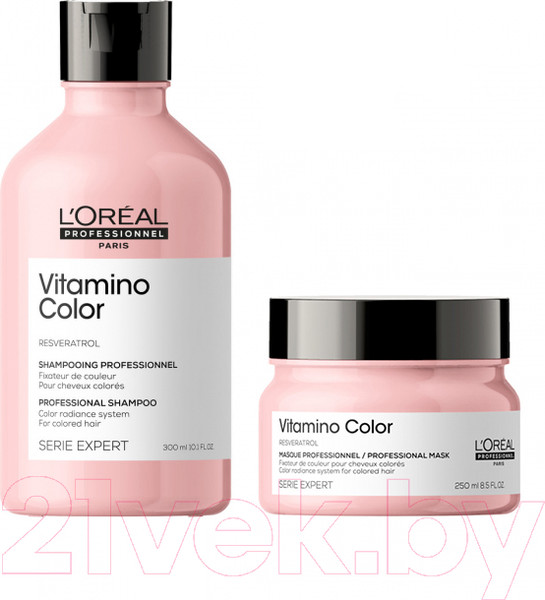 Изображение товара Набор косметики для волос L'Oreal Professionnel Vitamino Color Resveratrol шампунь 300мл+маска 250мл