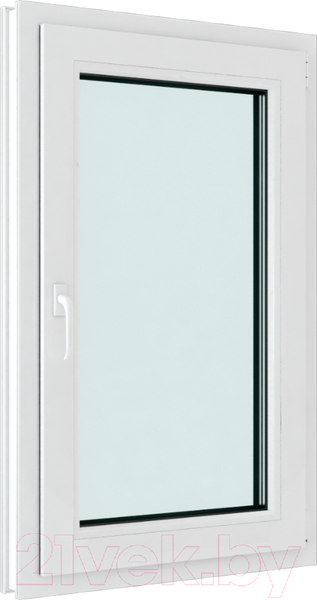 Изображение товара Окно ПВХ Brusbox Roto Одностворчатое Поворотно-откидное правое 3 стекла (1200x800x70)