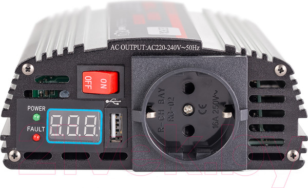 Изображение товара Автомобильный инвертор Geofox MD 600W/24 2р