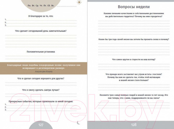 Изображение товара Мотивационный ежедневник Альпина 6 минут. Ежедневник, который изменит вашу жизнь. Базальт (Спенст Д.)
