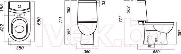 Изображение товара Унитаз напольный Sanita Next Luxe SL DM NXTSLCC01040622