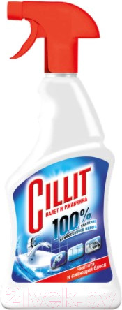 Изображение товара Чистящее средство для ванной комнаты Cillit Bang Спрей от известкового налета и ржавчины (450мл)