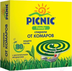 Изображение товара Набор спиралей от насекомых PICNIC Family (10шт)