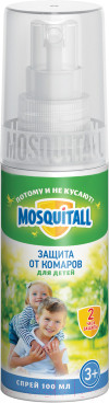Изображение товара Спрей от насекомых Mosquitall Нежная защита для детей от комаров (100мл)