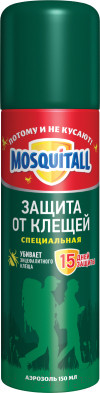 Изображение товара Аэрозоль от насекомых Mosquitall Защита от клещей (150мл)
