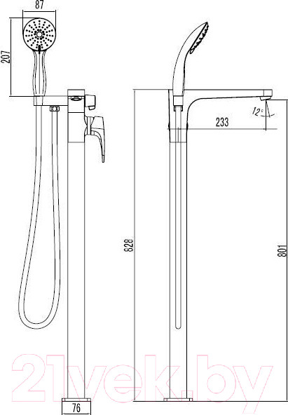 Изображение товара Смеситель LEMARK Shift LM4344C