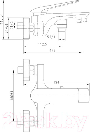 Изображение товара Смеситель LEMARK Allegro LM5914CW