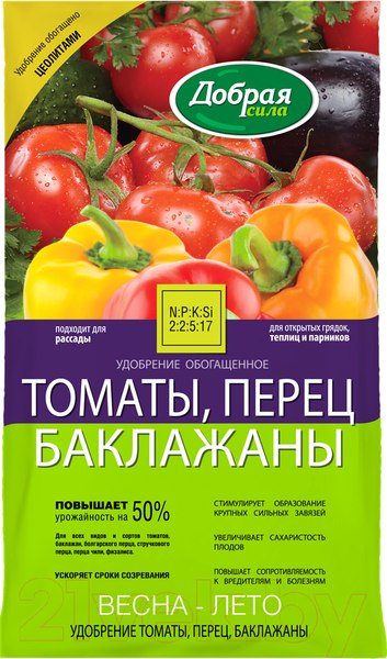 Изображение товара Удобрение Добрая сила Томаты-Перцы DS22010031 (900гр)