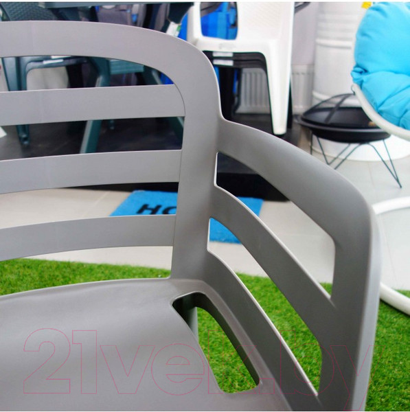 Изображение товара Стул пластиковый Ipae Progarden Бостон / 9840694 (антрацит)