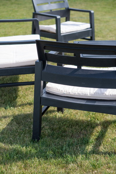 Изображение товара Комплект садовой мебели Ipae Progarden Java Set / JAV04CCA (антрацит)