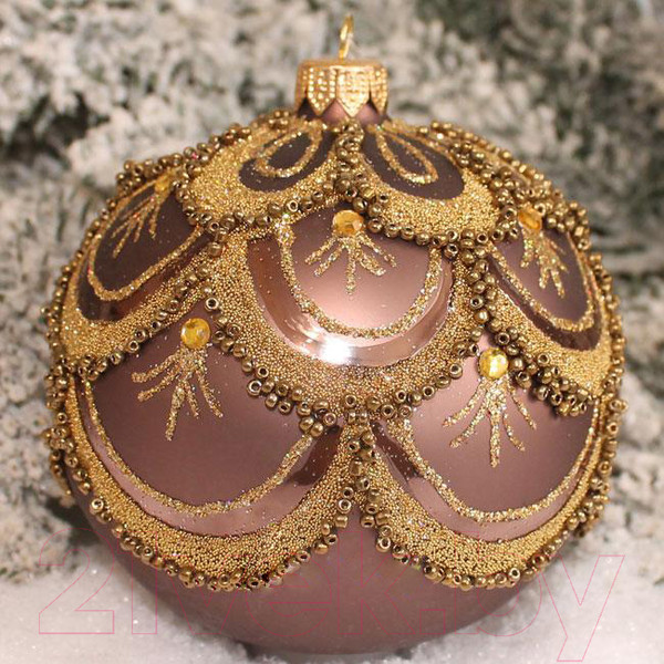 Изображение товара Шар новогодний Orbital Шар Д-338 / 200-067-2 (8см, какао)