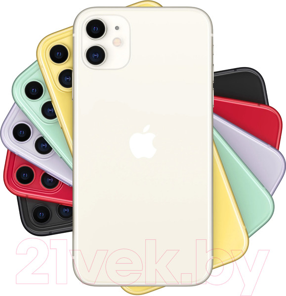 Изображение товара Смартфон Apple iPhone 11 64GB MHDC3 / MWLU2 (белый)