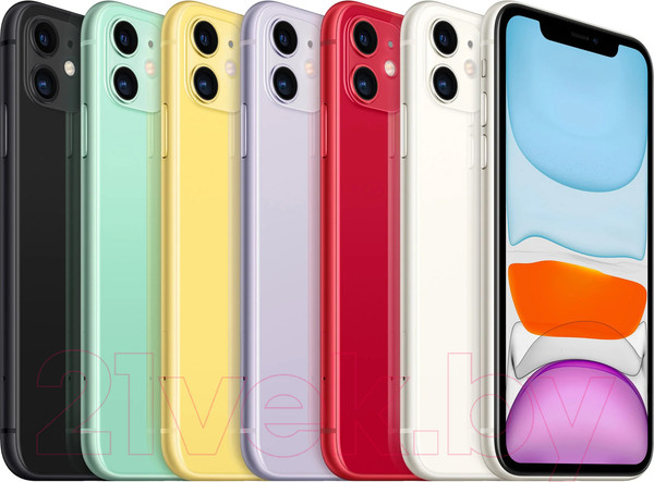 Изображение товара Смартфон Apple iPhone 11 64GB MHDC3 / MWLU2 (белый)