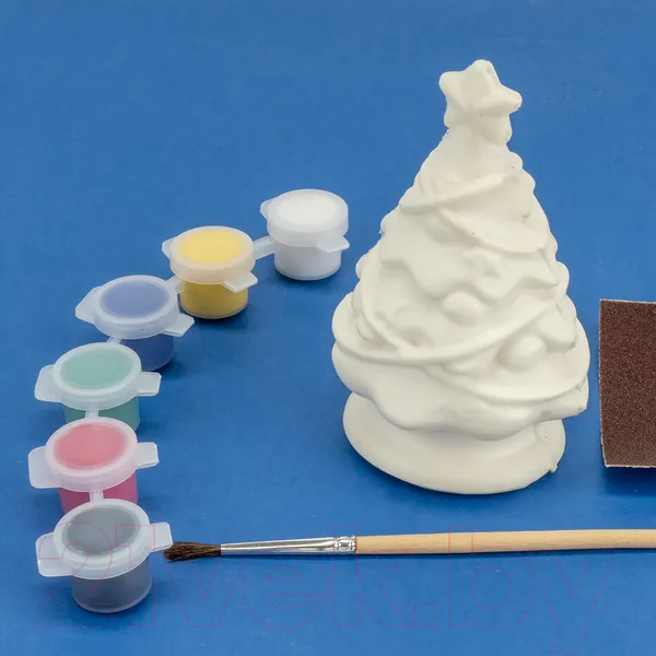 Изображение товара Набор для творчества Lori 3D Art. Новогодний. Игрушка-раскраска Нарядная елочка / Ир-020