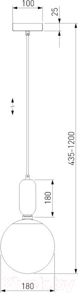 Изображение товара Потолочный светильник Евросвет 50197/1 (черный жемчуг)