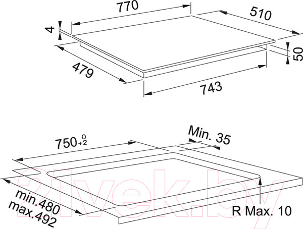 Изображение товара Индукционная варочная панель Franke FSM 804 I B BK (108.0606.110)