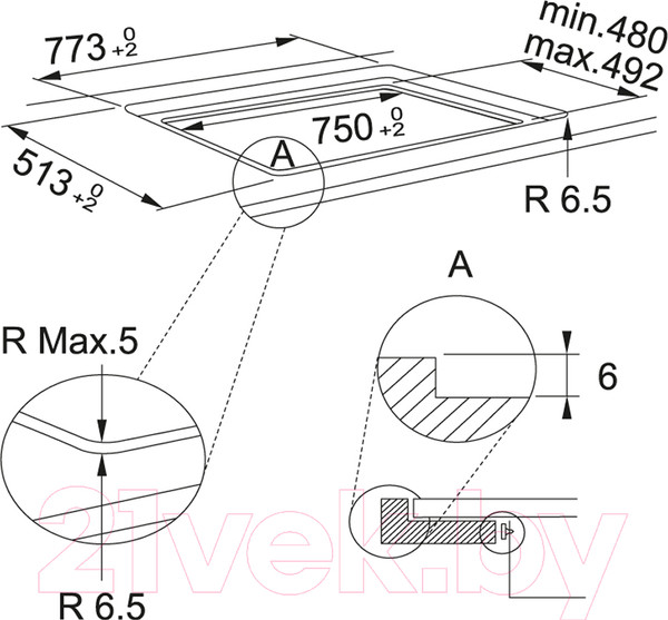 Изображение товара Индукционная варочная панель Franke FSM 804 I B BK (108.0606.110)