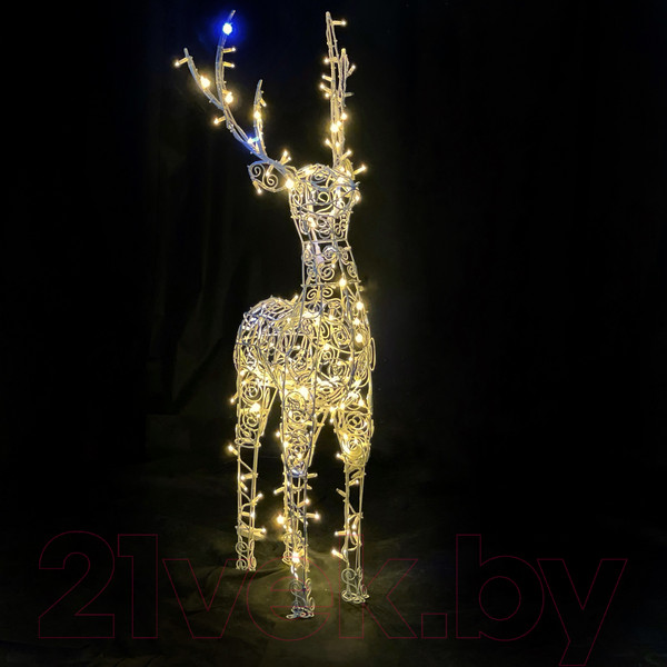 Изображение товара Светодиодная фигура 3D Decowelder Ажур Олень 1.5м 220В (теплый белый)