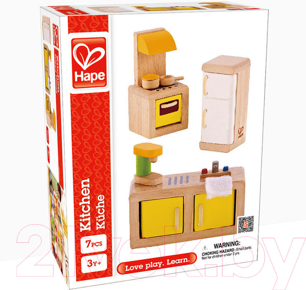 Изображение товара Комплект аксессуаров для кукольного домика Hape Кухня / E3453-HP