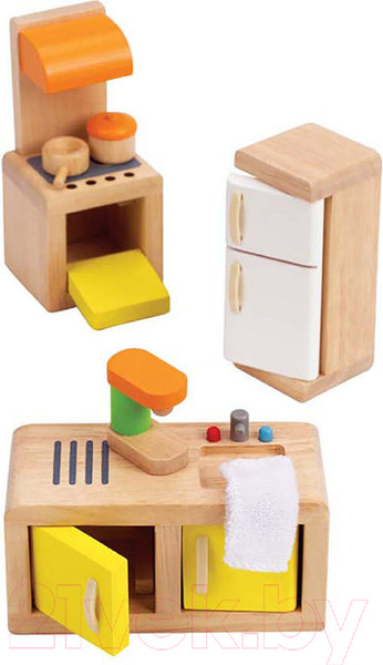 Изображение товара Комплект аксессуаров для кукольного домика Hape Кухня / E3453-HP