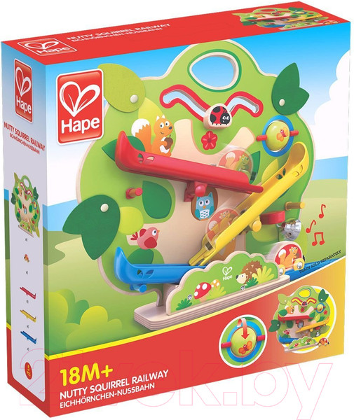 Изображение товара Железная дорога игрушечная Hape Белка и орехи / E3821-HP