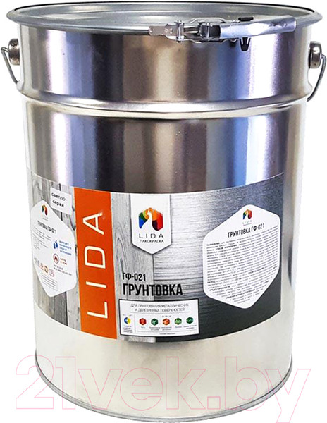Изображение товара Грунтовка Lida ГФ-021 (20кг, красно-коричневый)
