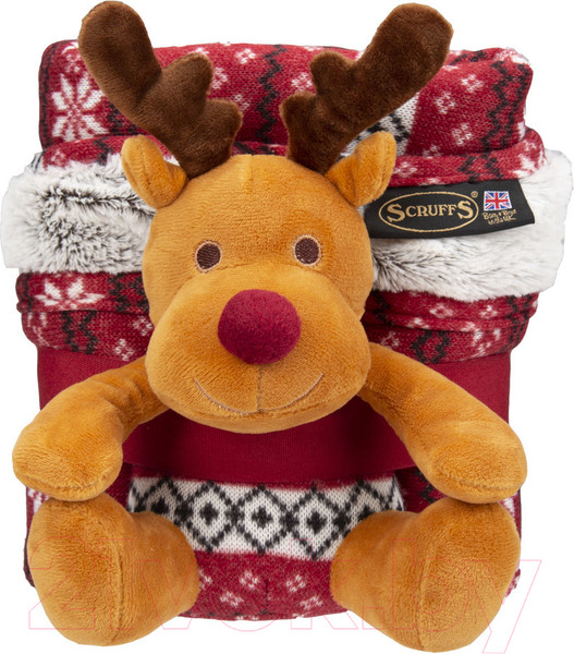 Изображение товара Подстилка для животных Scruffs С игрушкой / 939342 (белый/красный)