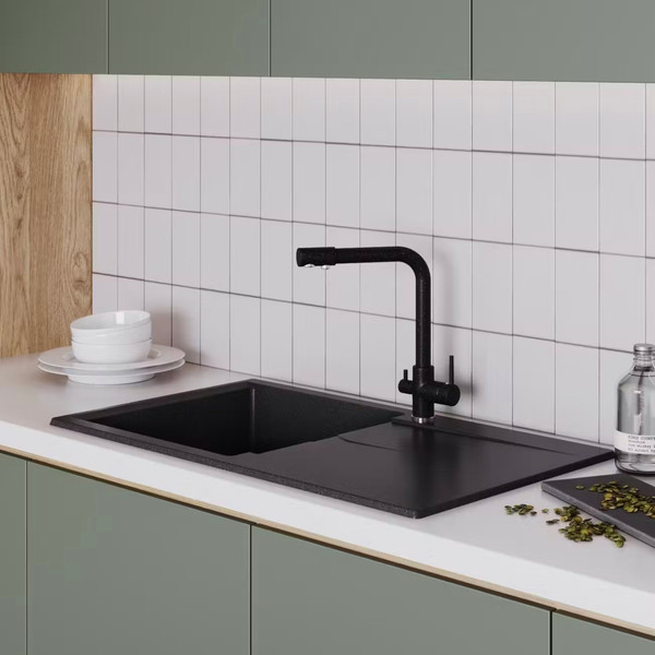 Изображение товара Мойка кухонная Polygran Gals-860 (черный)