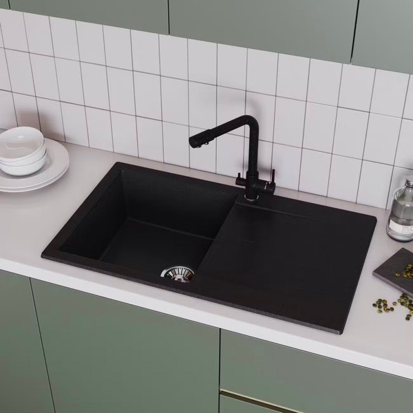 Изображение товара Мойка кухонная Polygran Gals-860 (черный)