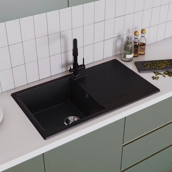 Изображение товара Мойка кухонная Polygran Gals-860 (черный)