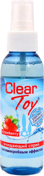 Изображение товара Средство для очистки интимных игрушек Clear Toy Strawberry с антимикробным эффектом (100мл)