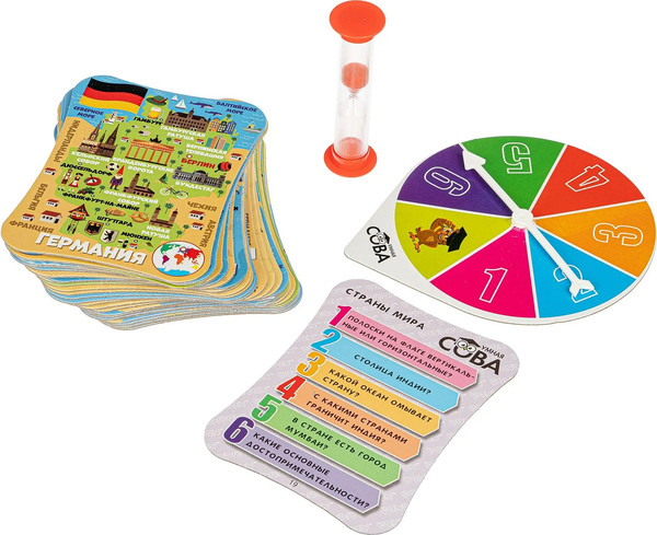 Изображение товара Настольная игра Bondibon Умная сова. Страны мира / ВВ4842