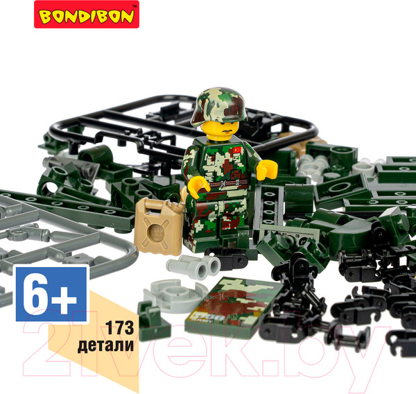 Изображение товара Конструктор Bondibon Военный десант / ВВ4808