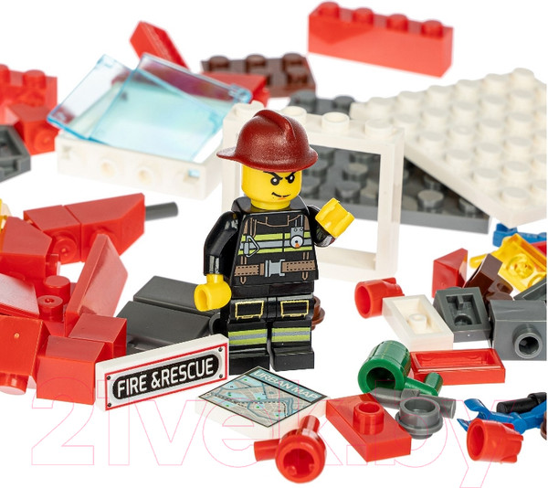 Изображение товара Конструктор Bondibon Пожарная Служба. Пожарный пост / ВВ4819