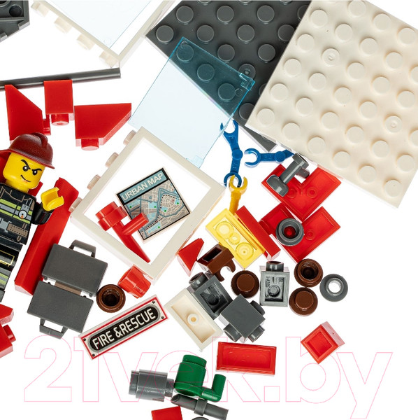 Изображение товара Конструктор Bondibon Пожарная Служба. Пожарный пост / ВВ4819