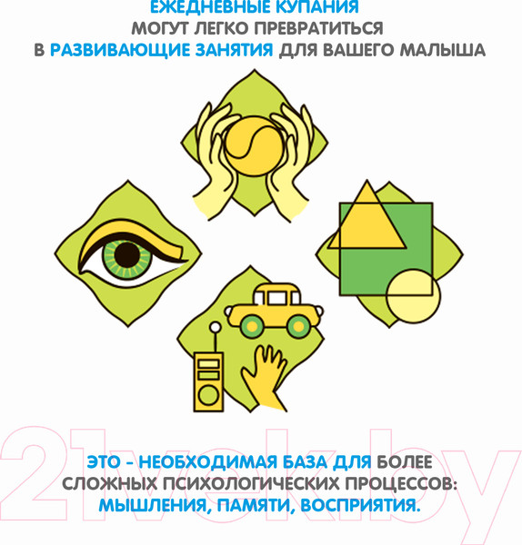 Изображение товара Набор стикеров для ванной Bondibon Морские обитатели / ВВ3477