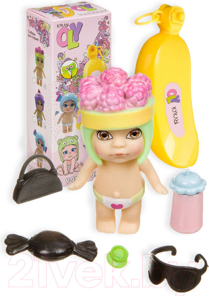 Изображение товара Кукла с аксессуарами Bondibon OLY во фруктово-конфетной шапочке / ВВ3834