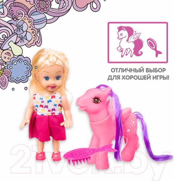 Изображение товара Кукла с аксессуарами Bondibon OLY с пони / ВВ3992