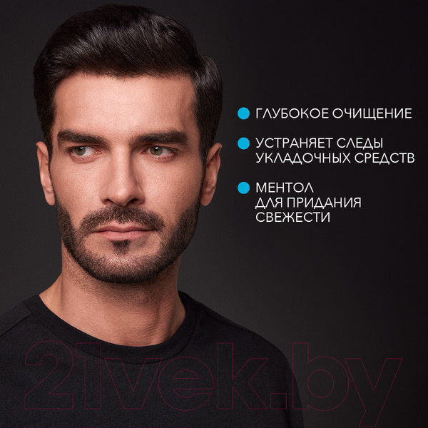 Изображение товара Шампунь для волос Сьёсс Men Clean & Cool для нормальных и жирных волос (450мл)