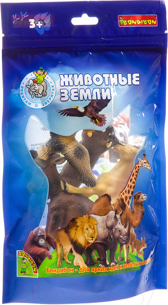 Изображение товара Набор фигурок игровых Bondibon Ребятам о зверятах / ВВ3135