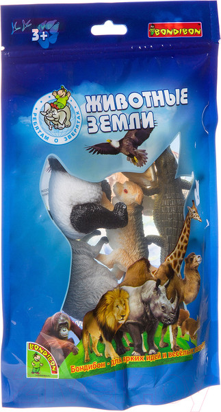 Изображение товара Набор фигурок игровых Bondibon Ребятам о зверятах / ВВ3137
