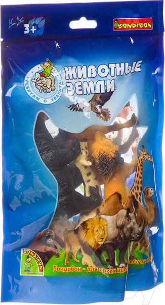 Изображение товара Набор фигурок игровых Bondibon Ребятам о зверятах / ВВ3138