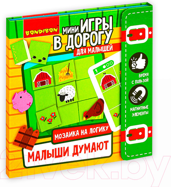Изображение товара Развивающая игра Bondibon Малыши думают. Мозаика на логику / ВВ4560