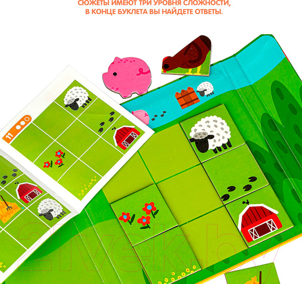 Изображение товара Развивающая игра Bondibon Малыши думают. Мозаика на логику / ВВ4560