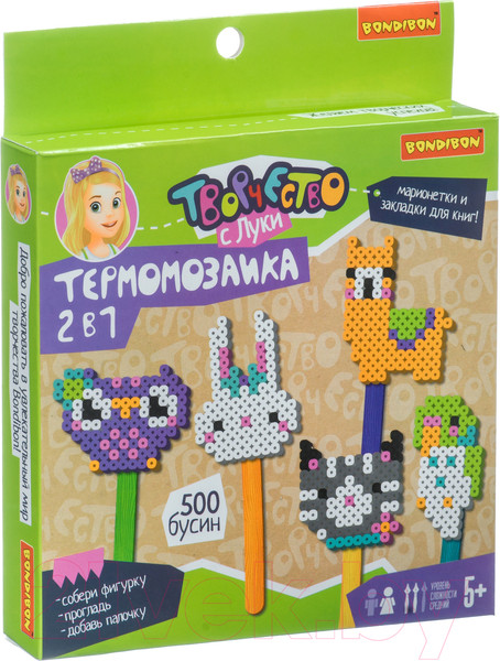 Изображение товара Развивающая игра Bondibon Термомозаика 2 в 1 / ВВ4230