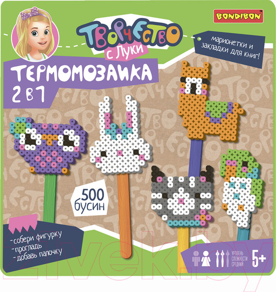 Изображение товара Развивающая игра Bondibon Термомозаика 2 в 1 / ВВ4230
