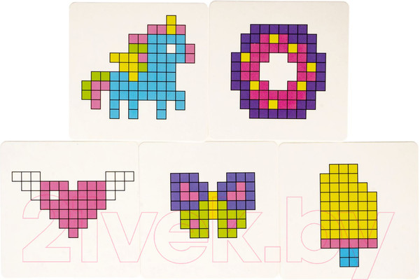 Изображение товара Развивающая игра Bondibon Термомозаика неоновая. Светится в темноте! / ВВ4551