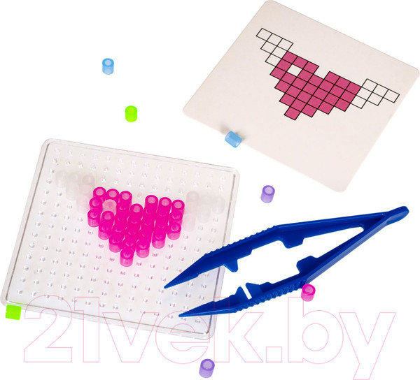 Изображение товара Развивающая игра Bondibon Термомозаика неоновая. Светится в темноте! / ВВ4551